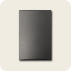 Placa ciega flat grafito